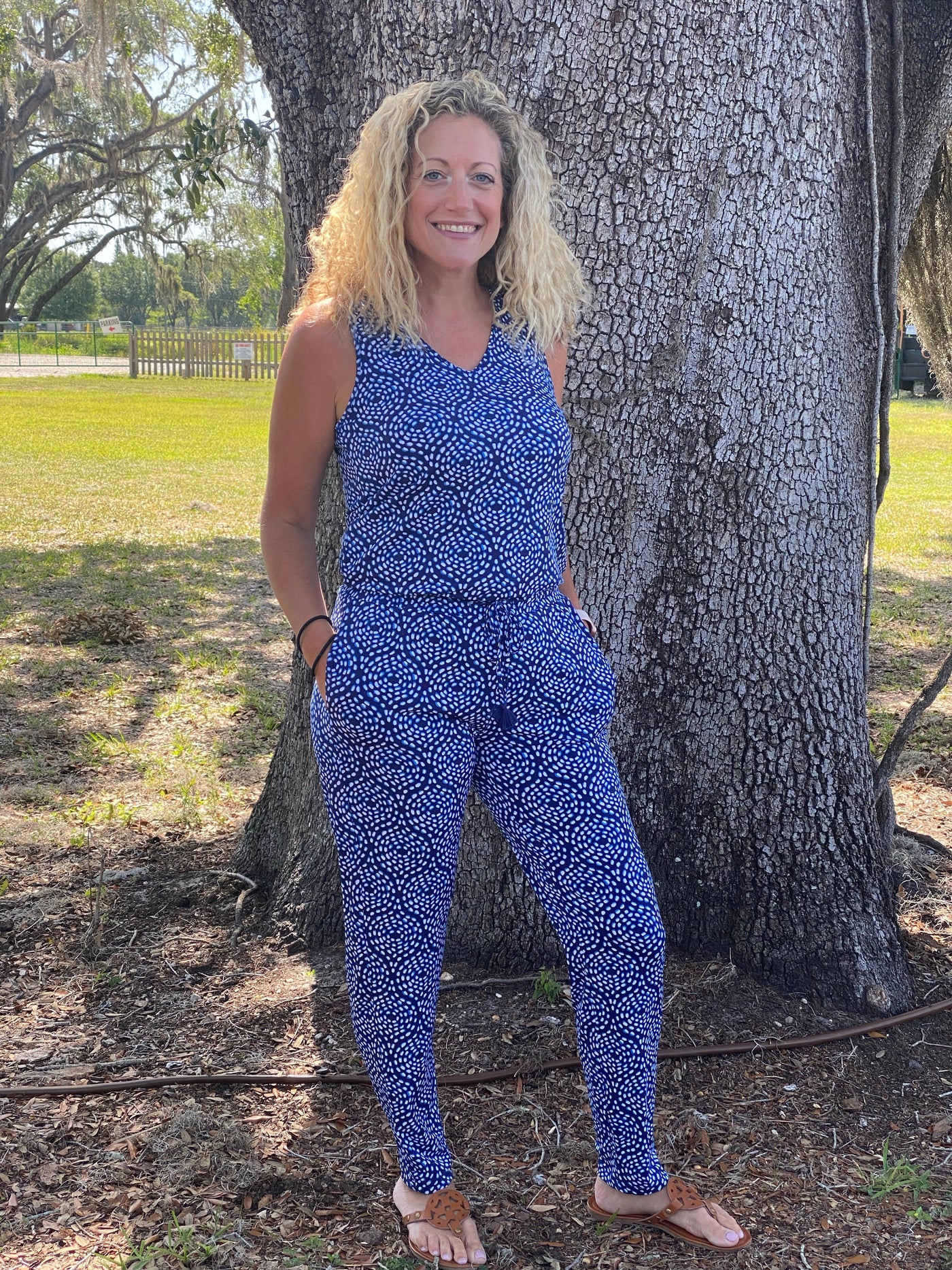 The Ella Jumpsuit In Skipped Stones by Hatley